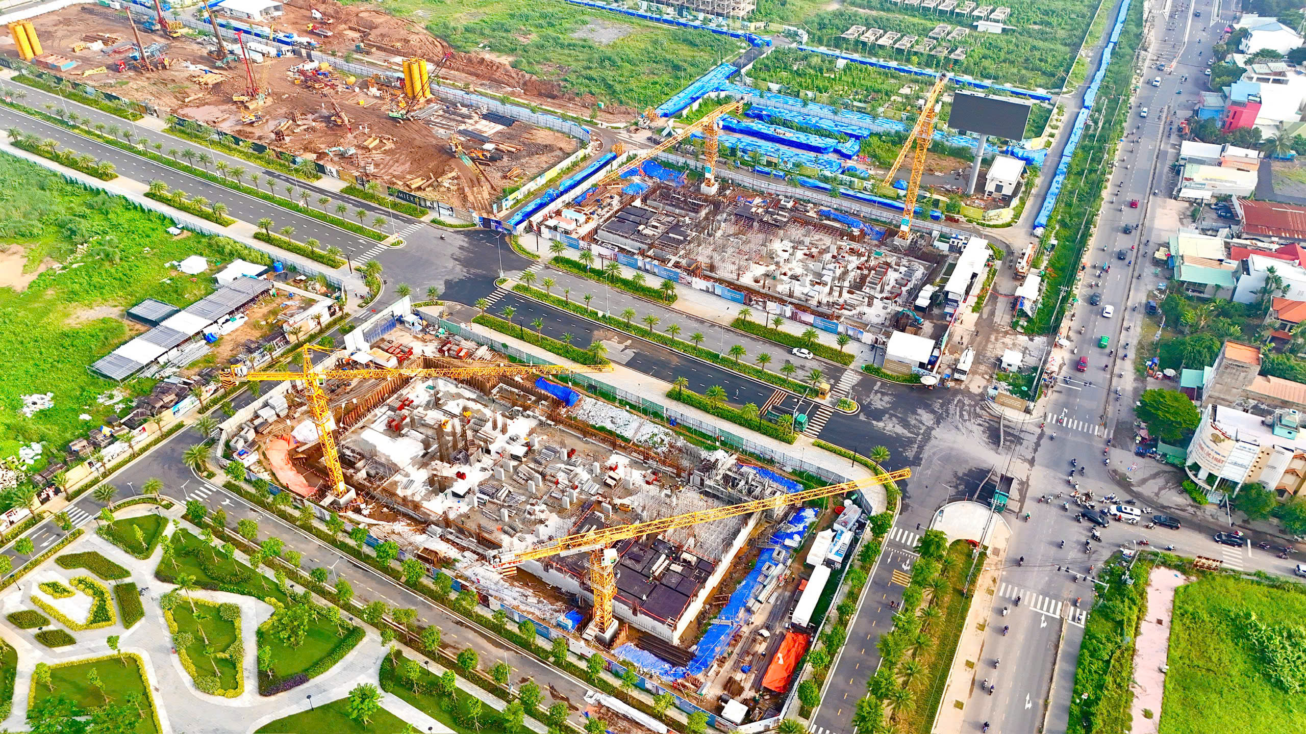 Tiến độ xây dựng the global city