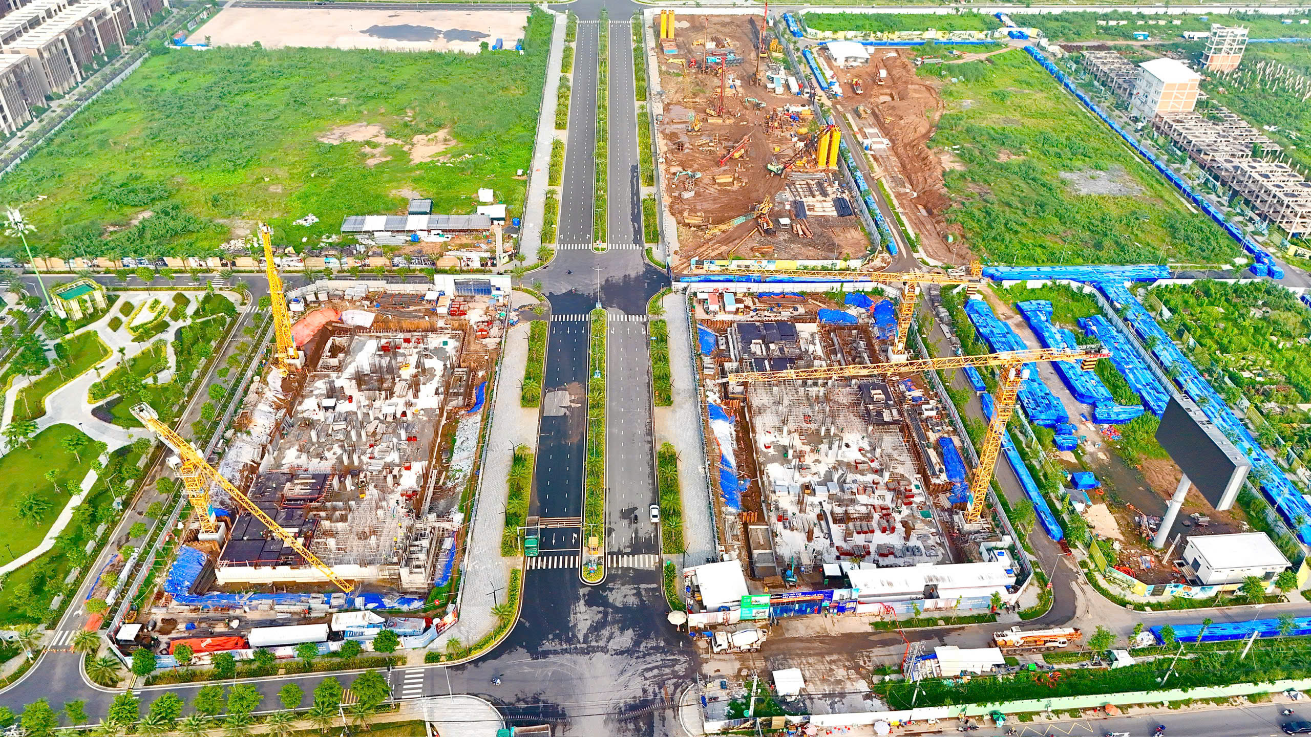 Tiến độ xây dựng the global city