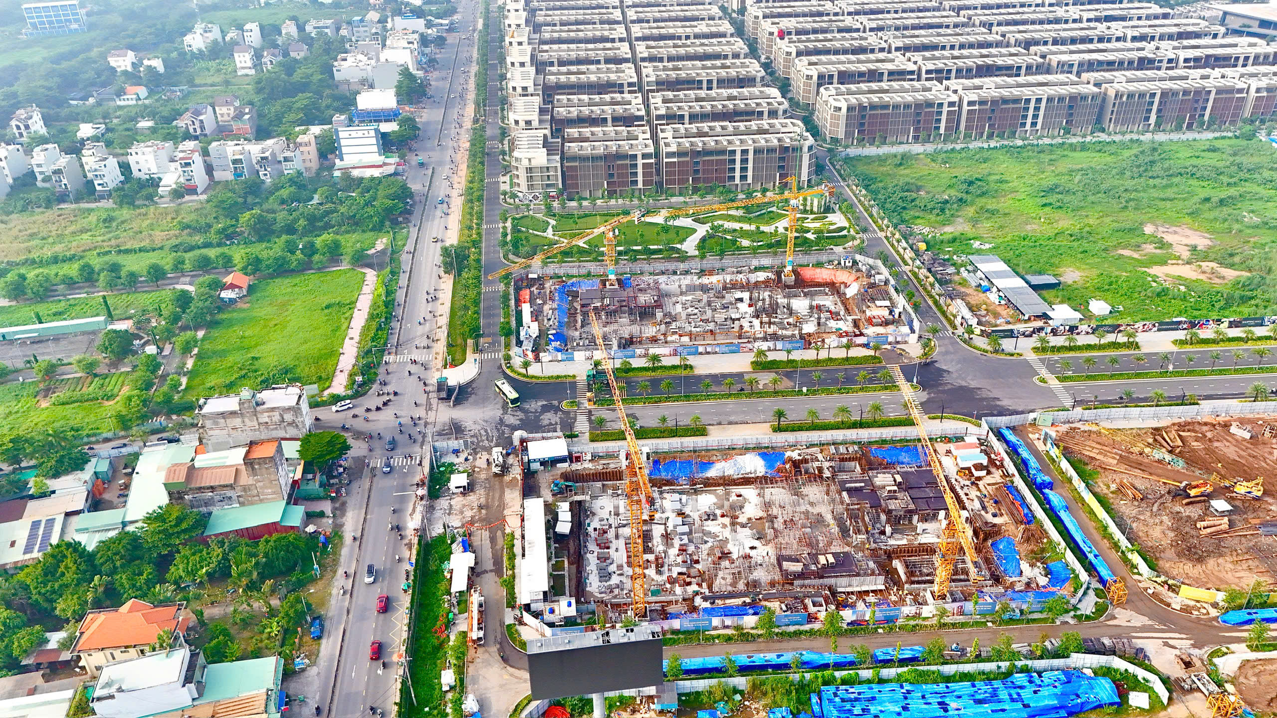 Tiến độ xây dựng the global city