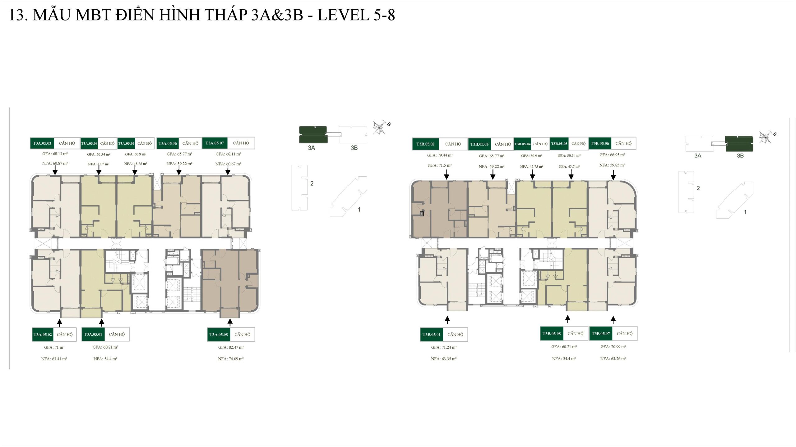 Tầng 5-8 Block T3A-3B